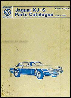 1976-1977 Jaguar XJ-S Parts Book Original