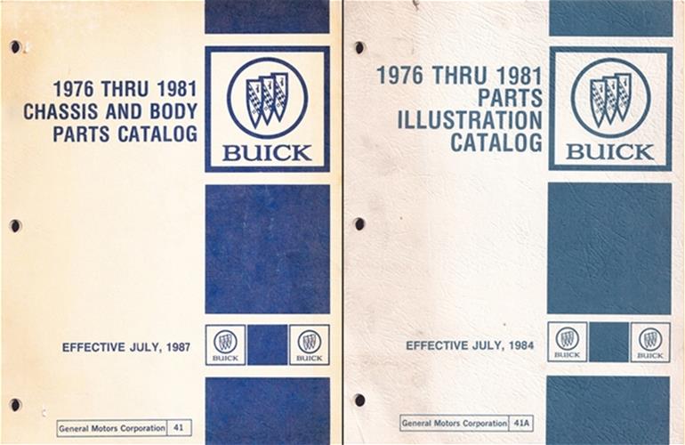 1976-1981 Buick Parts Book Original