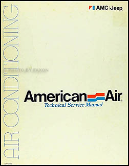 1973-1975 AMC & Jeep Air Conditioning Shop Manual Original 