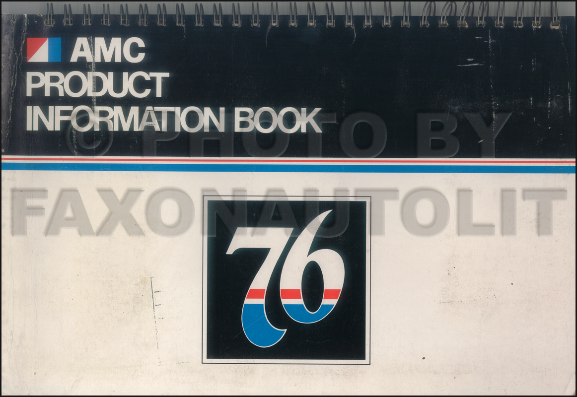 1976 AMC Dealer Album Original includes Data Book and Color and Upholstery