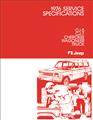 1976 Jeep Service Specifications Manual Reprint