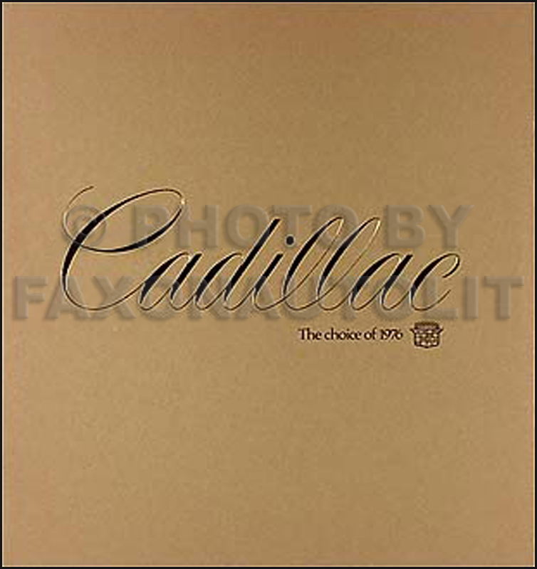 1976 Cadillac Color Sales Catalog Original