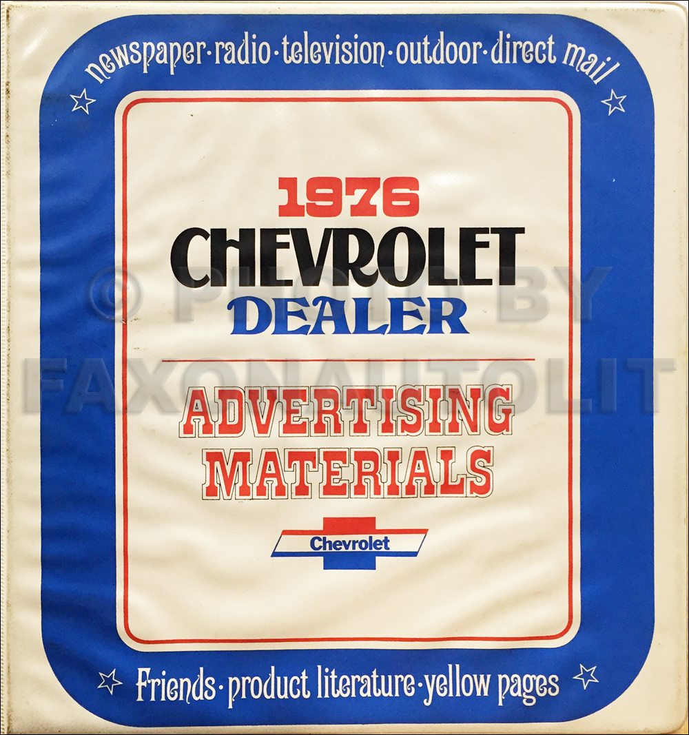1976 Chevrolet Dealer Advertising Planner Original