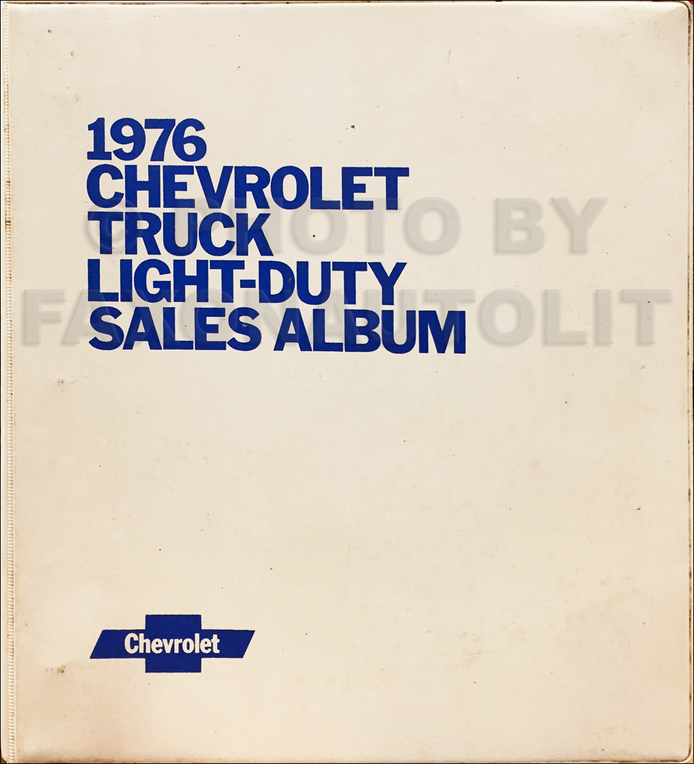 1976 Chevrolet Light Truck Data Book and Color and Upholstery Dealer Album Original