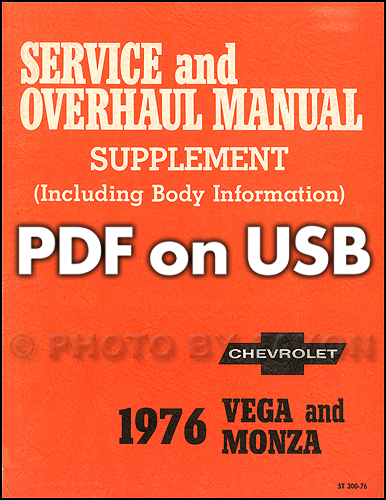 1974-1977 Vega & Monza CD Shop Manuals