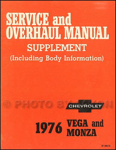 1975 Chevrolet Vega & Monza Original 2 book Shop Manual Set 75