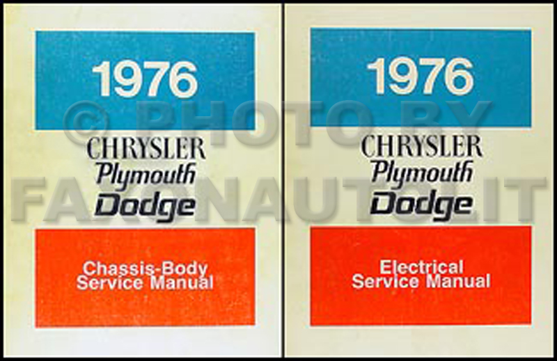 1976 Chrysler, Plymouth, Dodge Car Repair Manual Set  