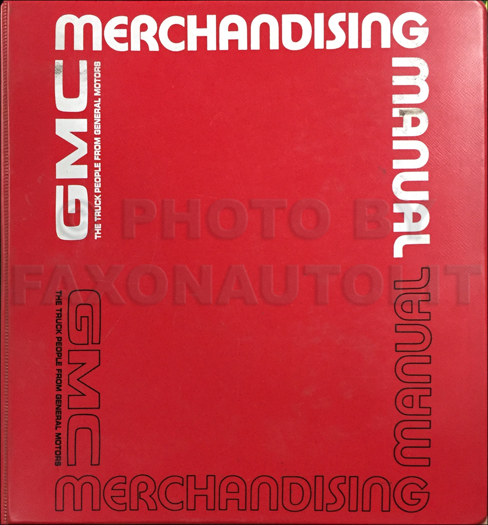 1976 GMC Merchandising Manual Dealer Album Original