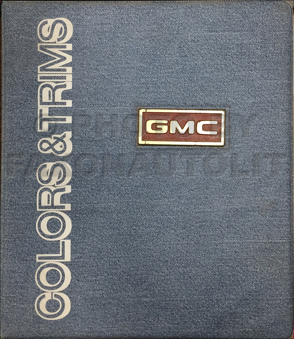 1976 GMC Color & Upholstery Dealer Album Original