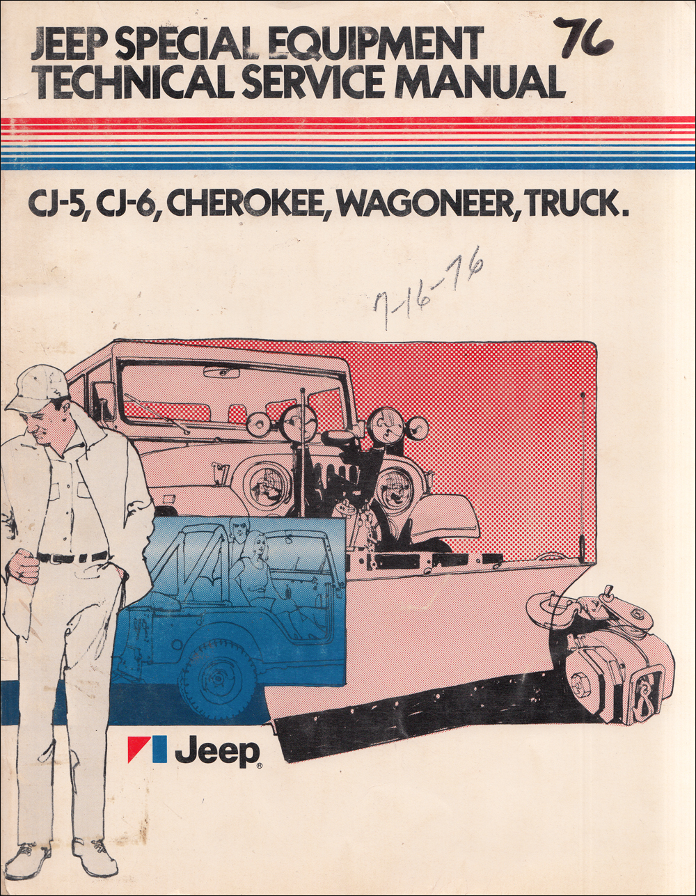1976 Jeep Special Equipment Service Manual Original