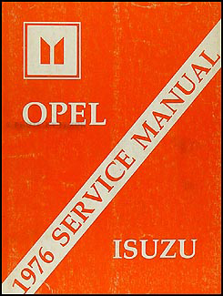 1976 Opel Repair Manual Original 