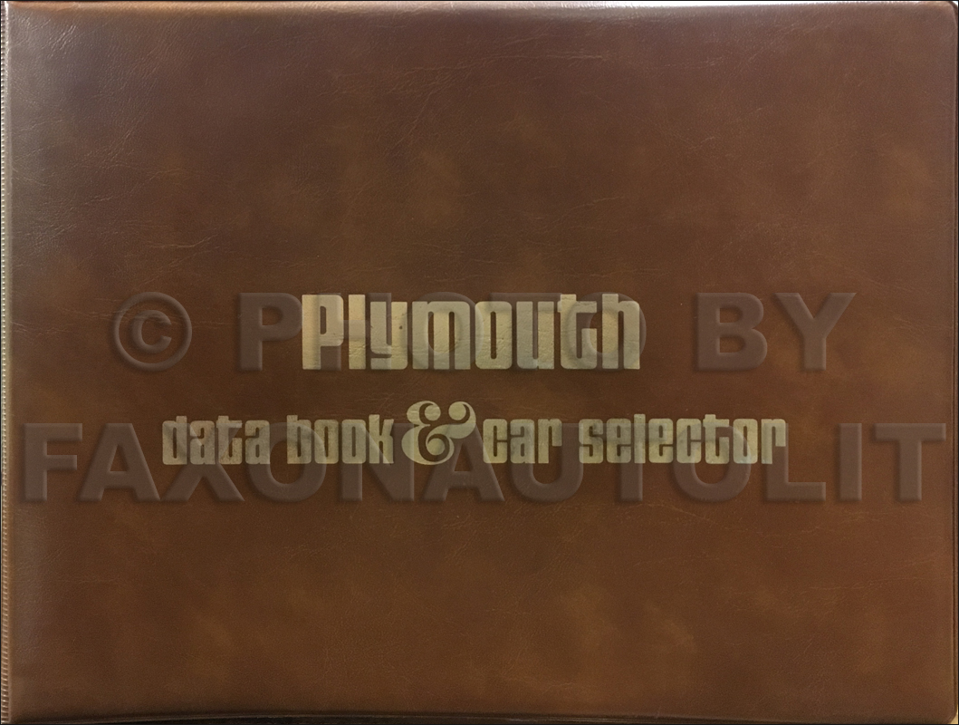 1976 Plymouth Data Book Original
