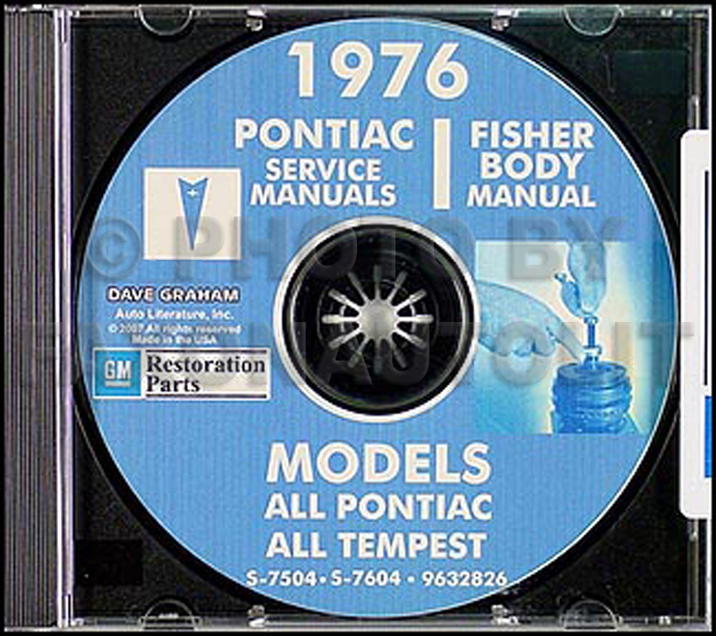 1976 Pontiac CD-ROM Shop Manual & Body Manual 
