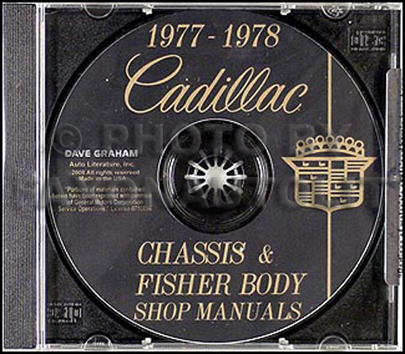 1977 1978 Cadillac Shop Manual and Body Manual on CD-ROM 