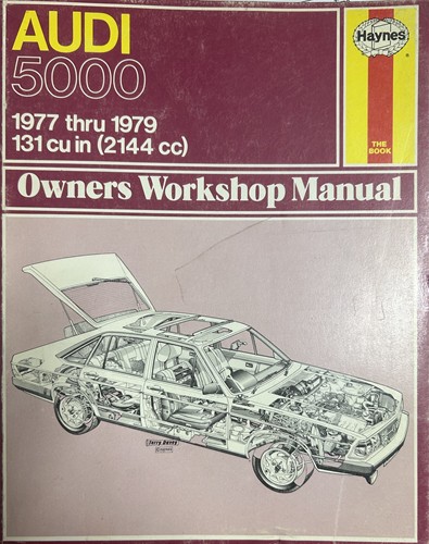  Haynes Owner’s Workshop Manual Audi 5000 Gas 1977-1979