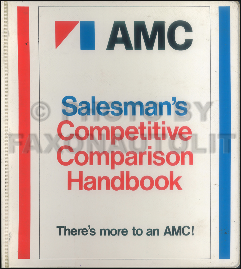 1977 AMC Competitive Comparison Dealer Album Original