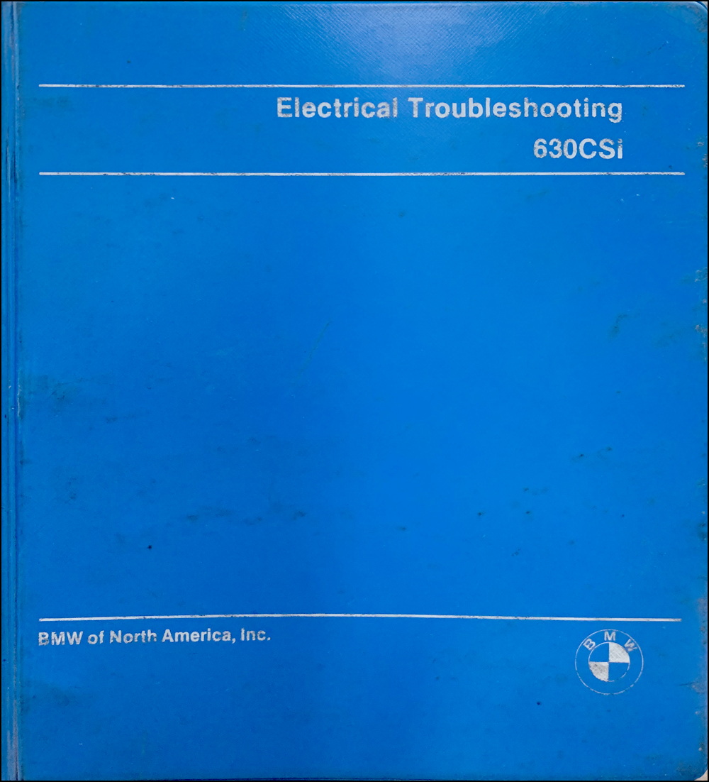 1977 BMW 630CSi Electrical Troubleshooting Manual Original