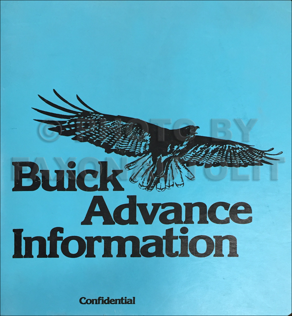 1977 Buick Advance Information Dealer Album Original