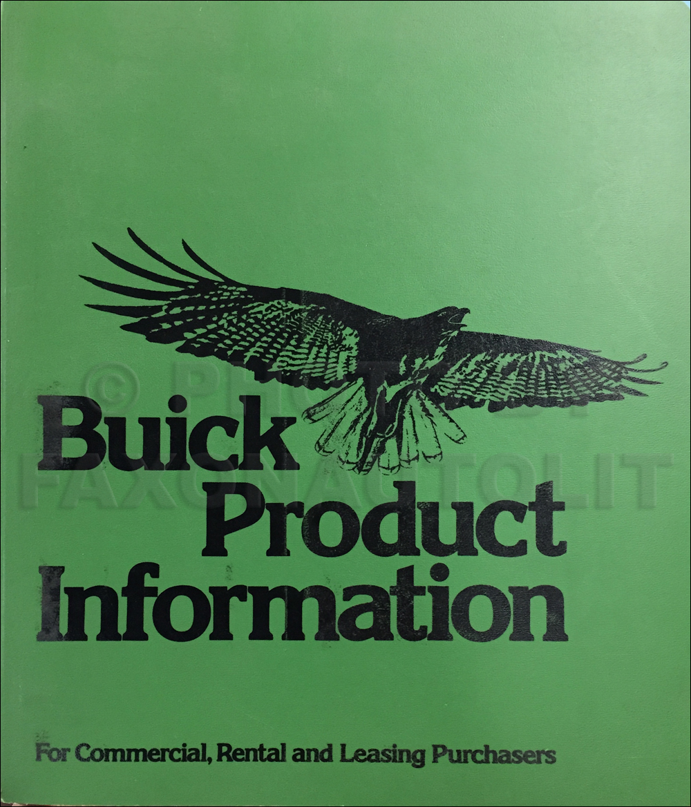 1977 Buick Fleet Buyers Guide Original