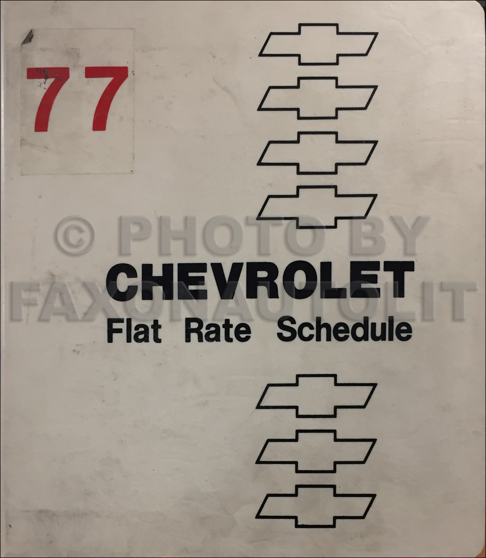 1977 Chevrolet Heavy Duty Truck Labor Time Guide Manual Original