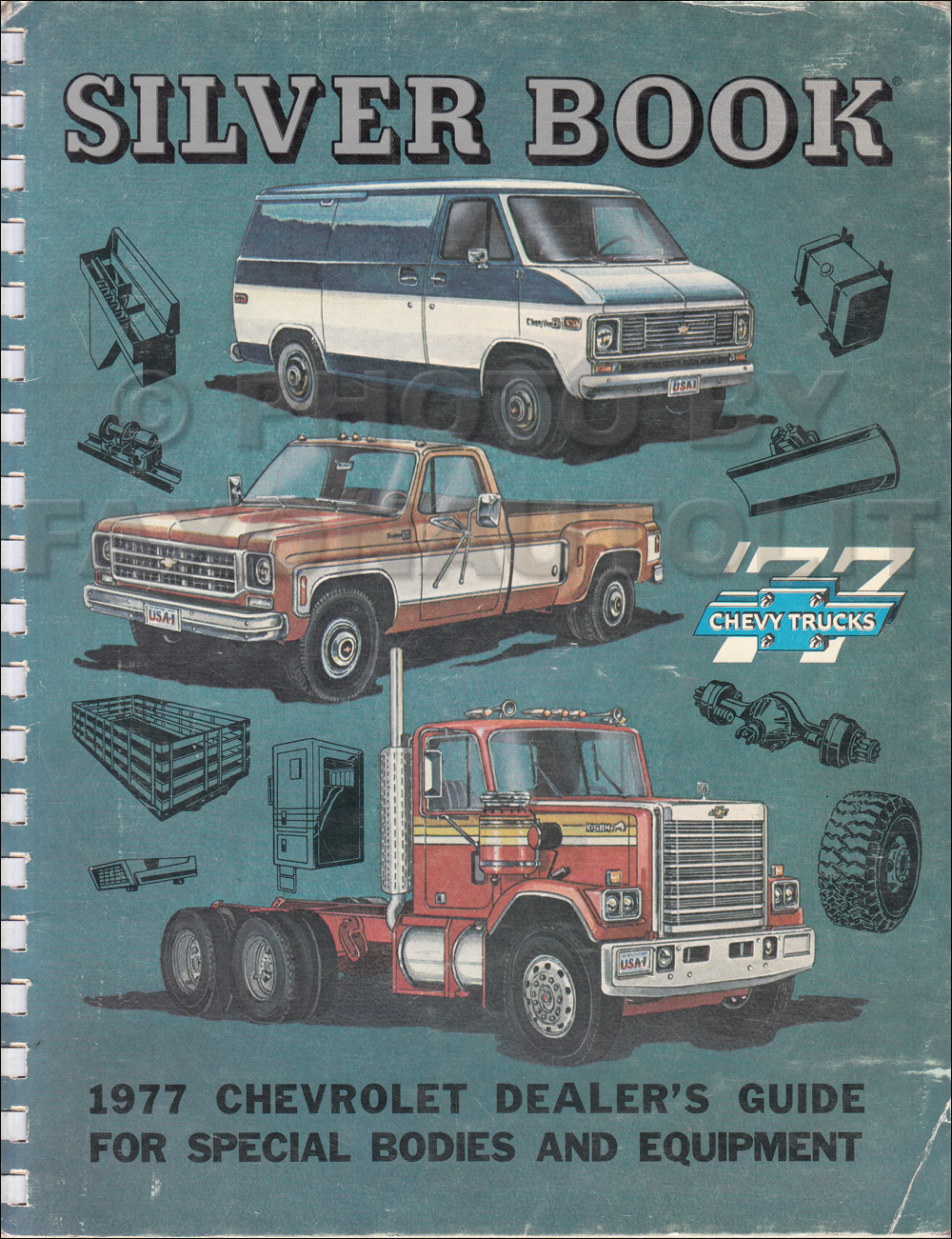 1977 Chevrolet Truck Silver Book Special Equipment Dealer Album