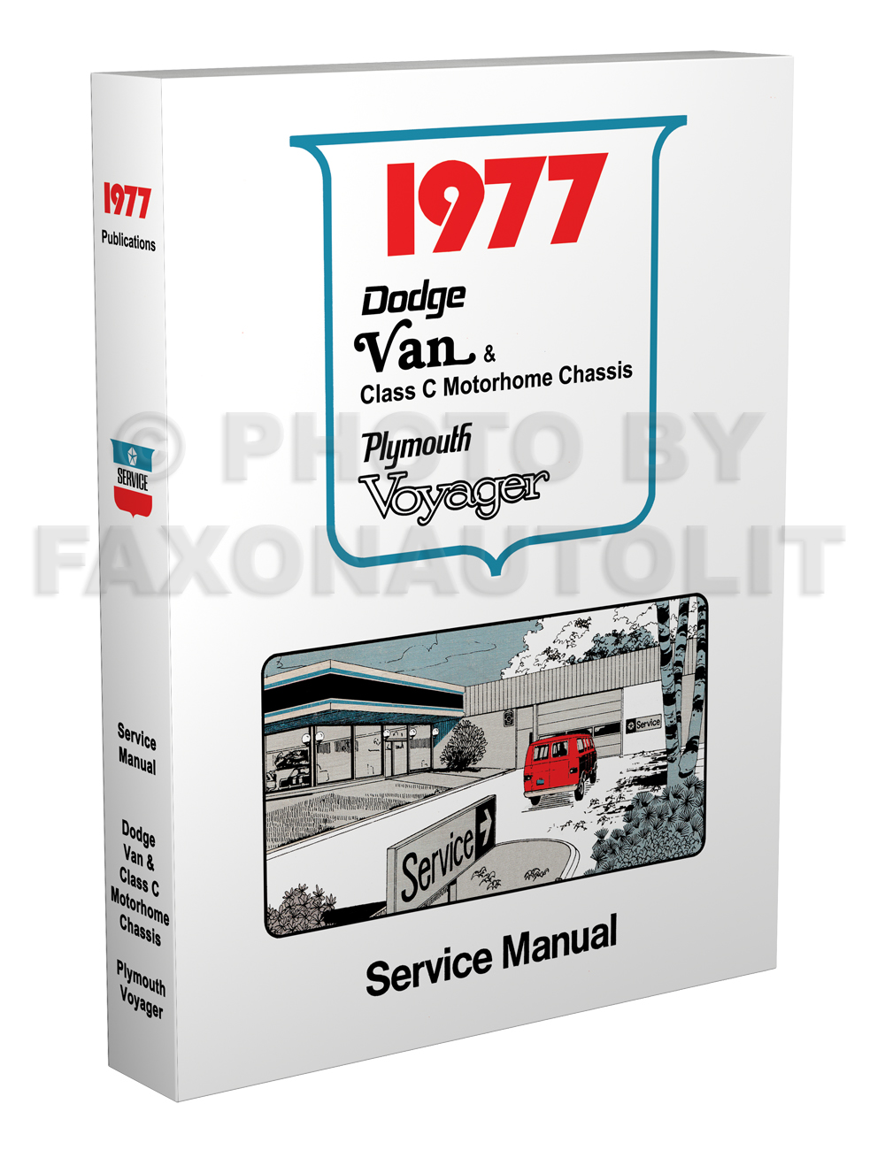 1977 Dodge & Plymouth Van Repair Manual Original Compact, Voyager