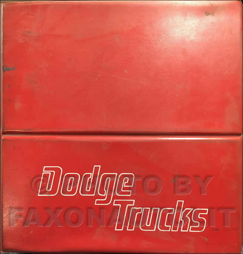 1977 Dodge Truck Data Book and Color and Upholstery Album Original
