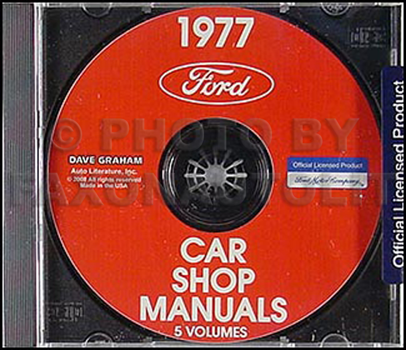 1977 Ford, Lincoln and Mercury CD-ROM Shop Manual for all cars 77