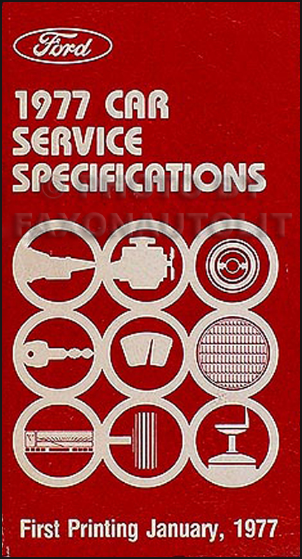 1977 Ford Lincoln Mercury Service Specs Manual Original