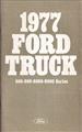 1977 Ford Heavy Duty Truck Owner's Manual Original 800 900 8000 9000