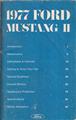 1977 Ford Mustang II Owner's Manual Original