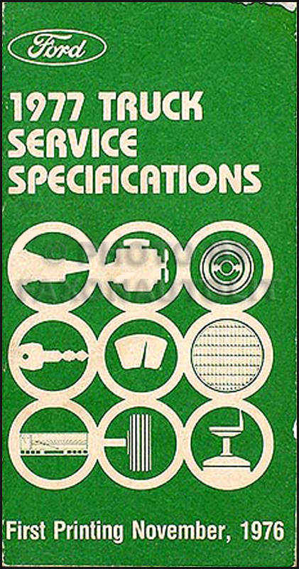 1977 Ford Truck Service Specifications Manual Original
