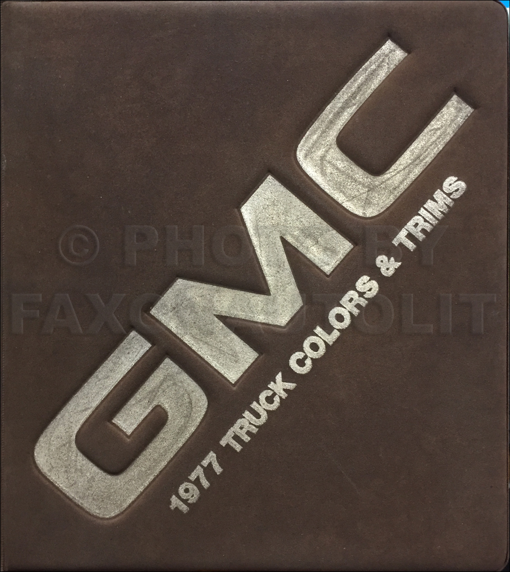 1977 GMC Color & Upholstery Dealer Album Original