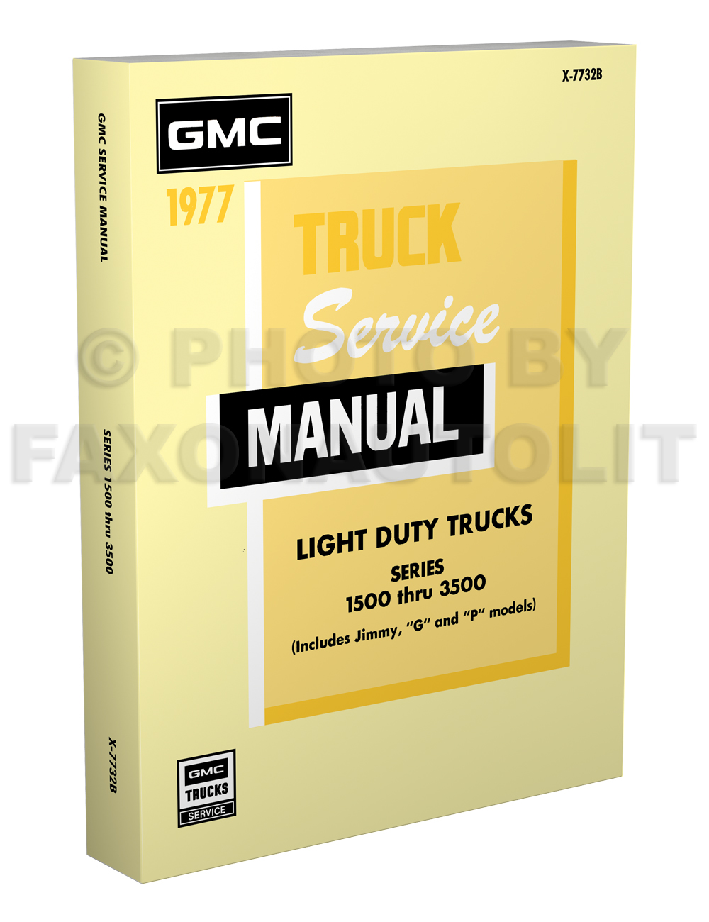 1977 GMC Truck 1500-3500 Repair Shop Manual Reprint Pickup Jimmy Suburban FC