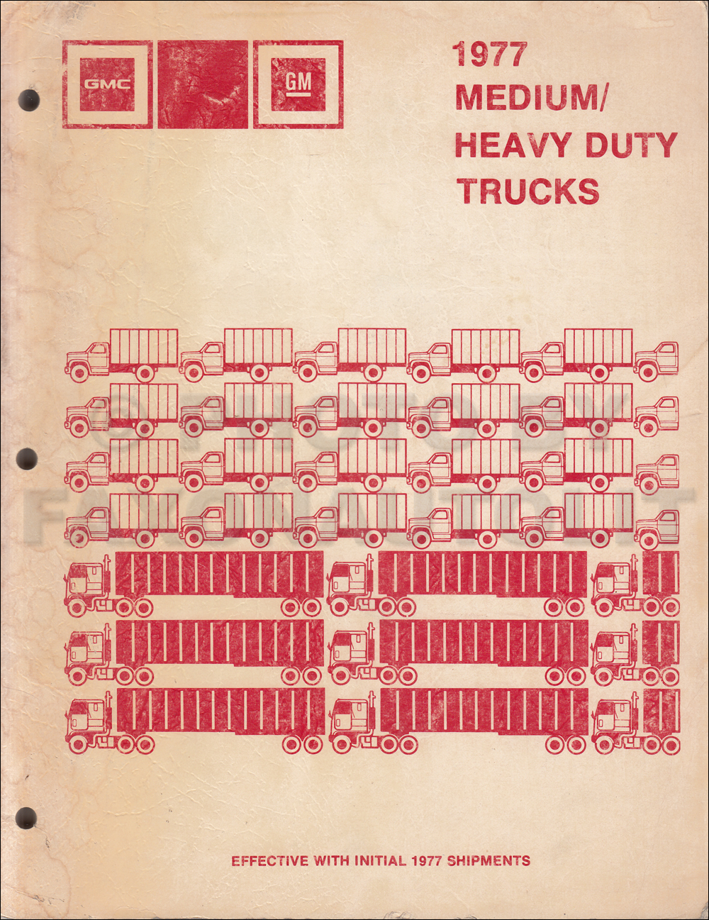 1977 GMC Medium & Heavy Duty Data Book Original