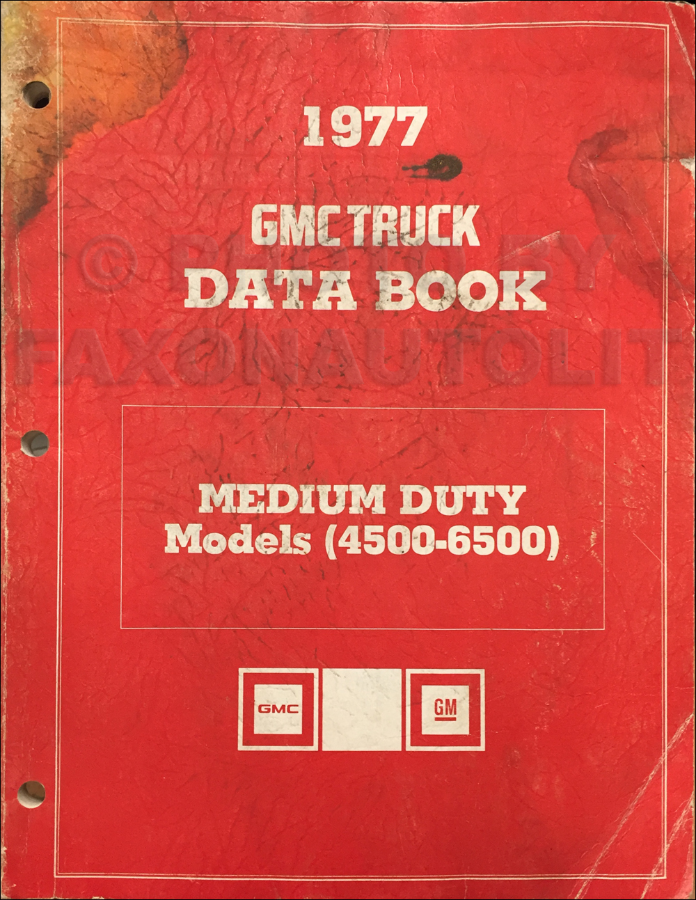 1977 GMC Medium Duty Data Book Original 5000-6500