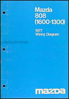 1977 Mazda 808 (1600-1300) Original Wiring Diagram 