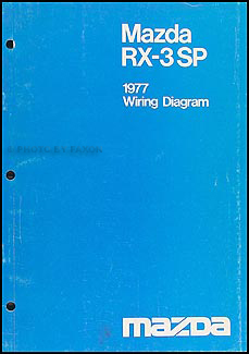 1977 Mazda RX-3 SP Original Wiring Diagram