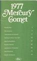 1977 Mercury Comet Owner's Manual Original