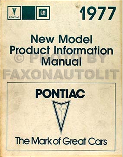 1977 Pontiac Service Information Manual