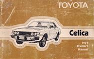1977 Toyota Celica Owner's Manual Original 