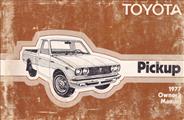 1977 Toyota Pickup Owner's Manual Original