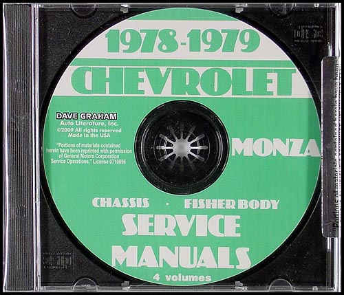1978-1979 Chevrolet Monza CD Shop Manual
