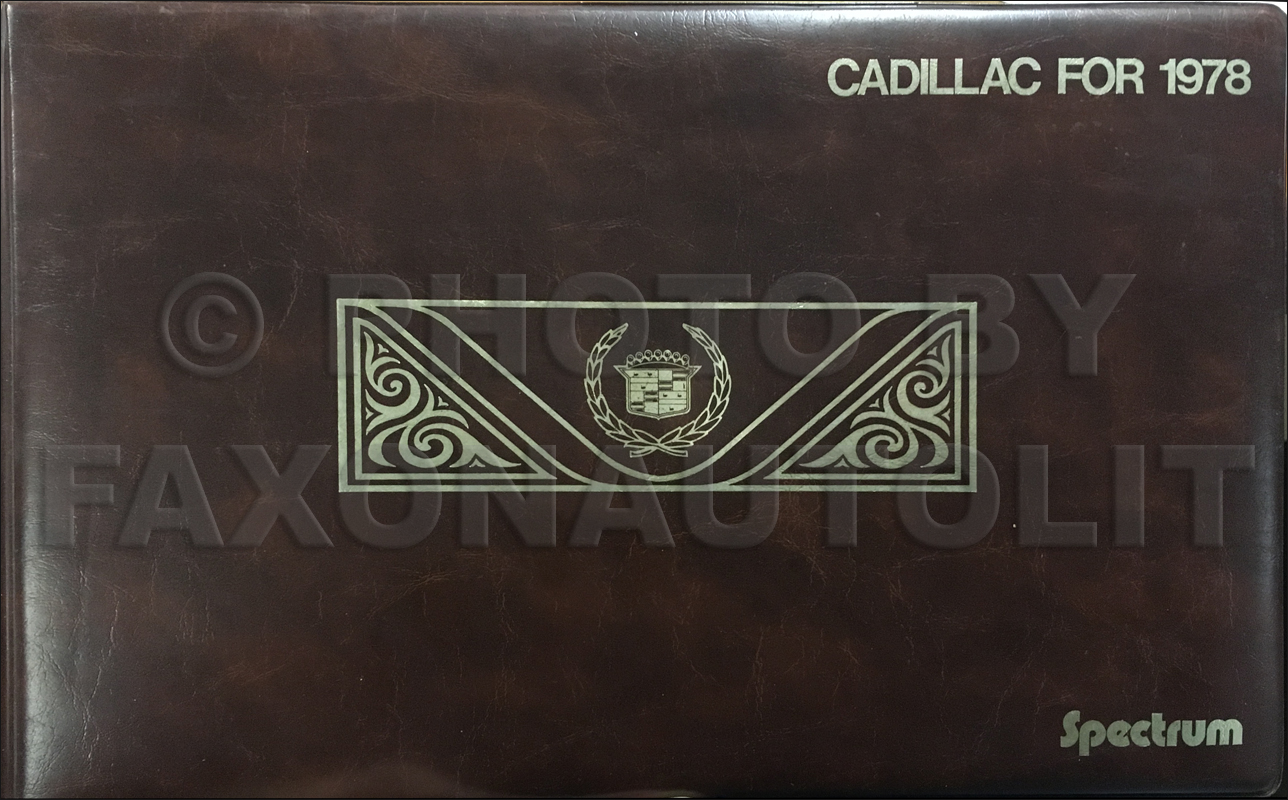 1978 Cadillac Spectrum Competitive Comparison Guide Original Dealer Album