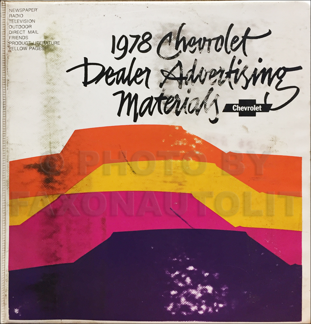 1978 Chevrolet Dealer Advertising Planner Original Album