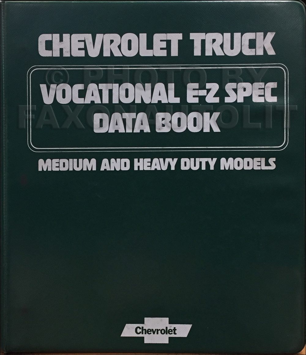 1978 Chevrolet Truck Vocational E-Z Specifications Data Book Original Medium and Heavy Duty