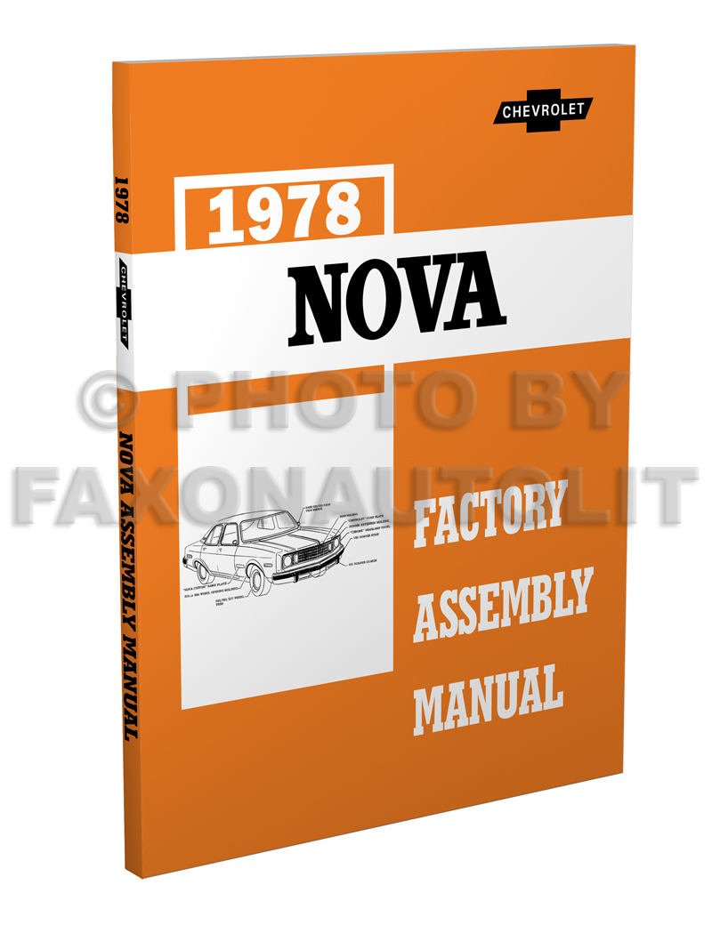 1978 Chevy Nova Factory Assembly Manual Reprint
