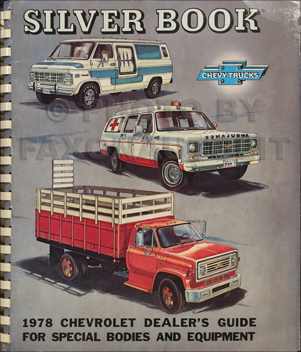 1978 Chevrolet Truck Silver Book Special Equipment Dealer Album