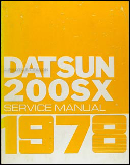 1978 Datsun 200SX Repair Manual Original
