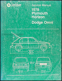 1978 Omni, Horizon, TC3 Repair Manual Original 